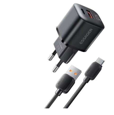 Power Delivery 20W USB Typ C Ladegeräte  1m Kabel Nylon